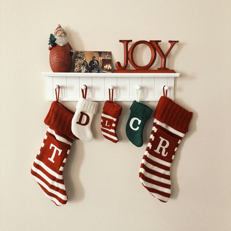 Wall Stocking Hanger, Christmas Stocking On Wall, Apartment Stocking Hanging, Christmas Stocking Hanging Ideas Wall, Christmas Stocking No Mantle, Ideas To Hang Stockings With No Mantle, How To Hang Christmas Stockings On Wall, Stocking On Wall Ideas, Christmas Stocking Wall Decor