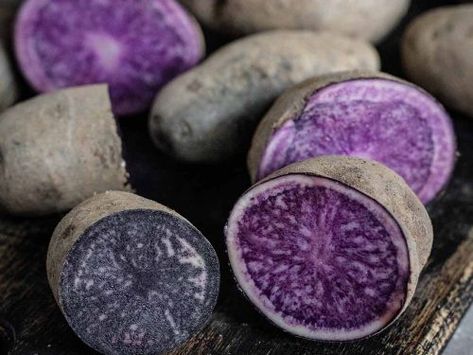 How to Cook Purple Potatoes (8 Methods) Roasted Purple Potatoes, Purple Potato Recipes, Potato Varieties, Bacon Potato Salad, Purple Potatoes, Red Potatoes, Seasonal Recipes, Natural Sugar, Learn To Cook