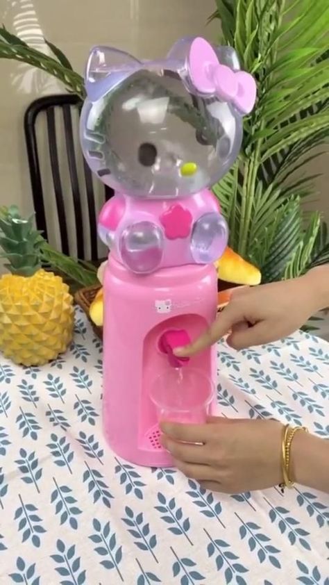 Cute Water Dispenser, Cute Items To Buy, Diy Bedroom Decor For Teens, Mini Water Dispenser, Kawaii Room, Cool Gadgets To Buy, Paper Crafts Diy Kids, Cute Room Decor, Water Dispenser