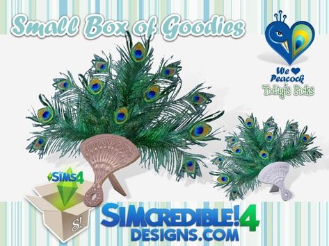 Sims 4 Peacock Cc, Sims Coquette, Decor For Table, Fan Decor, House Flipper, Dancing Woman, Wicker Box, Cc Furniture, Peacock Dress