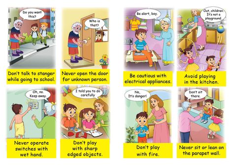 Safety Clipart, Safety At Home, Safety Rules For Kids, Home Posters, 72 Hour Kits, Safety Awareness, Safety Posters, Safety Precautions