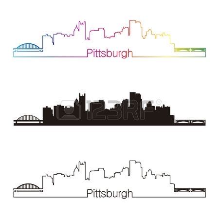 Pittsburgh Skyline Tattoo, Skyline Pictures, Pittsburgh Tattoo, Skyline Image, Skyline Tattoo, Skyline Illustration, Orca Tattoo, Pittsburgh Skyline, City Skylines