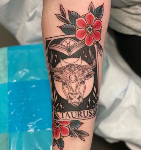 If you're a Taurus, you were born between April 20 and May 20. Show off the strength of the bull with these Taurus tattoo ideas. #taurus #tattoos #astrology Taurus Tattoo Ideas, Dainty Tats, Taurus Tattoo Designs, Taurus Bull Tattoos, Taurus Tattoo, Glyph Tattoo, Taurus Bull, Traditional Style Tattoo, Taurus Tattoos