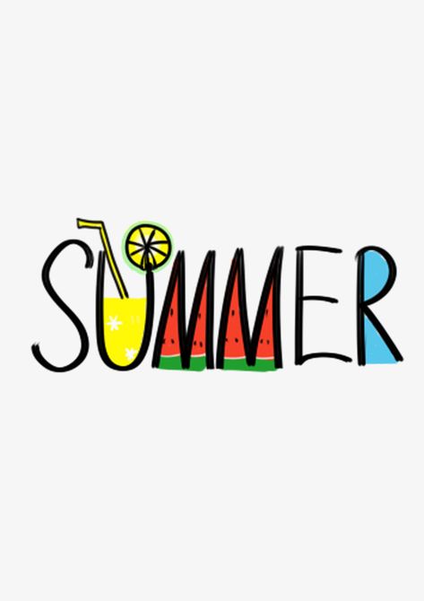 Summer Text Design, Summer Drawings Ideas, Summer Poster Ideas, Cute Summer Drawings, Drawing Ideas Summer, Summer Word Art, Summer Drawing Ideas, Its Summer Time, Summer Lettering