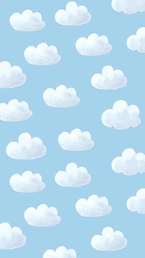 Cloud iPhone wallpaper, mobile background, cute vector | free image by rawpixel.com / Sasi Cloud Iphone Wallpaper, Iphone Background Cute, Iphone Wallpaper Cute, Mobile Background, Baby Blue Wallpaper, Background Cute, Cute Vector, Cute Blue Wallpaper, Flower Mobile