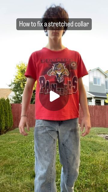 @jrickthrift on Instagram: "How to fix a stretched collar DIY tutorial #tutorial #thrift #thrifting #diy repost from TikTok 6/15/23" Mens Shirt Thrift Flip, Long Sleeve Shirt Thrift Flip, Thrift Flip Long Sleeve, Blouse Thrift Flip, Alt Thrift Haul, Baggy Shirt, Collars Diy, Pink Shirt, Shirt Collar