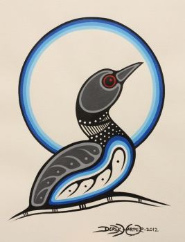 by Kitigan Derek Harper (108 pieces) Loon Tattoo, Arte Haida, Mother Bird, Native Artwork, Pacific Northwest Art, Haida Art, Woodland Art, Inuit Art, Native American Design