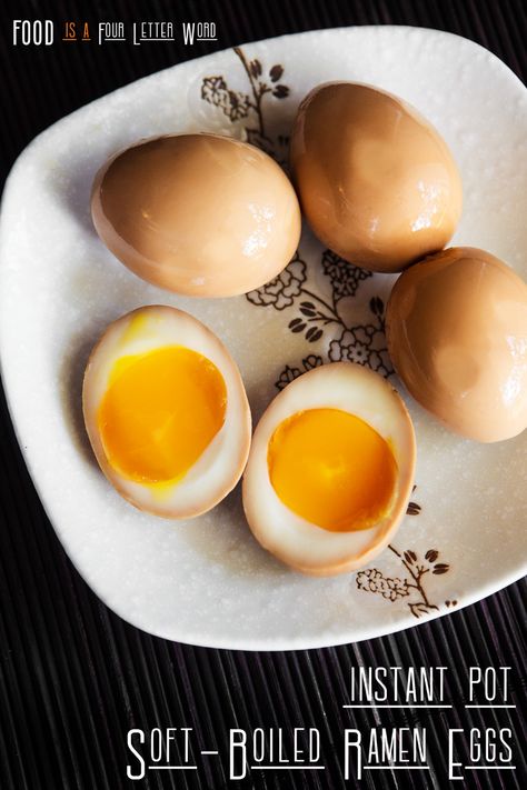 Asian Instant Pot Recipes, Red Bean Paste Recipe, Eggs In Instant Pot, Bean Paste Recipe, Miso Ramen Recipe, Ramen Egg Recipe, Ramen Eggs, Ramen Egg, Tea Eggs