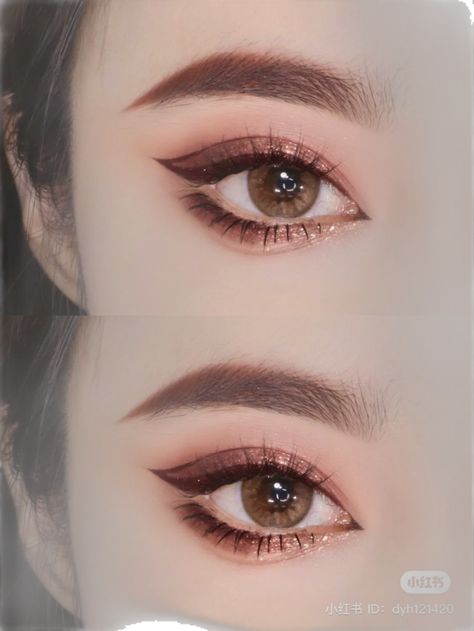 Xiaohongshu chinese makeup style aesthetic douyin Douyin Makeup White Woman, Gold Douyin Makeup, Douyin Natural Makeup, Xhs Makeup, Natural Douyin Makeup, Xiaohongshu Makeup, Chinese Makeup, Douyin Makeup, Makeup Style