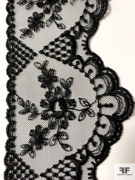 SKU: 12467 Content: Nylon Color: Black Width: 3 inches Lace Sketch, Victorian Elements, Digital Stationary, Floral Arches, Lace Tattoo Design, Tropical Fabric Prints, Gothic Elements, Gothic Flowers, Black Lace Fabric