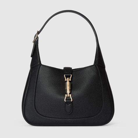 Gucci - Gucci Jackie 1961 small shoulder bag Jackie Bag Gucci, Iconic Handbags Designer Bags, Gucci Jackie Outfit, Jackie Gucci Bag, Gucci Bag Black, Gucci Small Bag, Jackie 1961 Small Shoulder Bag, Gucci Jackie 1961, Handbags Gucci