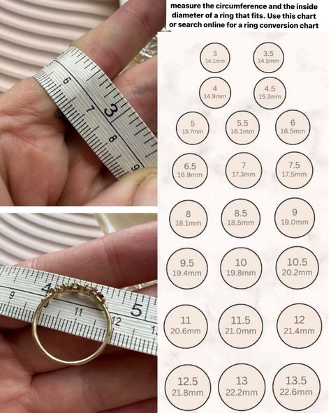 With the launch of my signet rings yesterday, sharing some info on how to find your ring size seems important. So if you’ve ever wondered how to find your ring size, you should save this post! 1. Download the app Ring Sizer Tool. You simply place a ring that fits on that finger over the screen and adjust the size until it fits the inside of the ring. This app allows you to save multiple finger sizes and people! 2. Get a tape measure and check the total circumference of your finger AND the ... Jewelry Findings Guide, Fingerprint Jewellery, Ring Size Chart, Measure Ring Size, Future Engagement Rings, Fingerprint Jewelry, Carving Art, Signet Rings, Altering Clothes