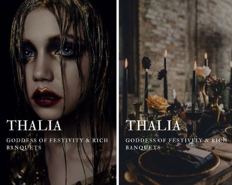 thalia - greek goddess of festivity & rich banquets Thalia Greek Mythology, Thalia Name, Greek Goddess Names, Aesthetic Goddess, Greek Goddesses, Goddess Names, New Baby Names, Greek Names, Greek Mythology Gods