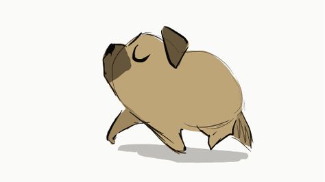 No more for me, thanks, I am a Russian. — pug trot! Pug Animation, Pug Drawing, Dog Design Art, Dog Animation, Animation Storyboard, Animation Sketches, Dog Projects, Animation Tutorial, Motion Design Animation