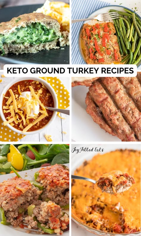 We eat a lot of Keto Ground Turkey Recipes in my house. Ground turkey is cheaper than ground beef and, to be honest, I prefer the flavor. Here are my favorite low carb recipes with ground turkey. Pure Protein Recipes, Keto Ground Turkey Recipes, Keto Meatloaf Recipes, Keto Ground Turkey, Recipes Using Ground Turkey, Italian Meatloaf Recipes, Turkey Sausage Recipes, Ground Turkey Sausage, Keto Meatloaf