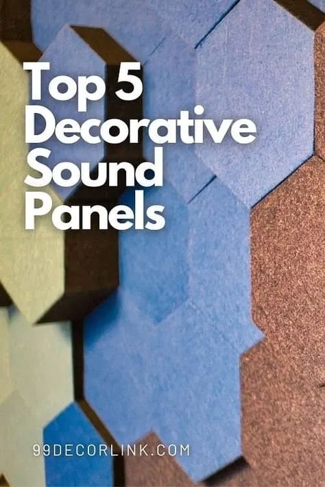 Top 5 Decorative Sound Panels | Hollow Sound Reducing Panels - 99DecorLink Sound Dampening Decor, Sound Proofing Ceiling, Sound Proofing A Room, Acustic Panels, Small Theater Room, Acoustic Panels Diy, Sound Panels, Soundproof Panels, Sound Blocking