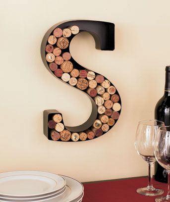 Metal Monogram Wine Cork Holders Wine Theme Kitchen, Budget Interior, Wine Cork Holder, Cork Holder, Wine Kitchen, The Letter S, Wine Cork Crafts, Wine Decor, Easy Cheap