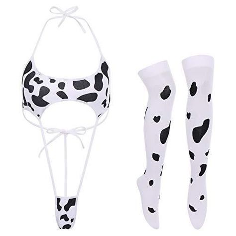 Anime Cow, Cow Patterns, Character Closet, Kawaii Lingerie, Costume Lingerie, Cow Outfits, Kawaii Outfit, Cow Ears, Cow Costume