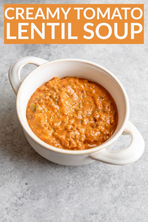 Vegan Lentil Soup Recipes, Simple Soups, Lentil Recipe, Tomato Lentil Soup, Tomato Lentils, Vegan Lentil Soup, Vegetarian Soup Recipes, Lentil Soup Recipes, Red Lentil Soup