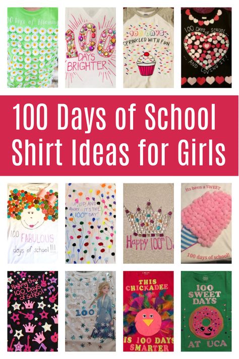 Looking for 100th-day shirt designs for your daughter? Celebrate the 100th day with these quick and easy-to-make 100th day of school shirt ideas for girls. 100th Day Of School Shirt Ideas Girl, 100 Days Of School Shirt With Hearts, 100 Days Of School Shirt Sprinkles, 100 Day Shirts For Girls Diy, Easy 100 Days Of School Shirt Diy, 100 Days Shirt Girl, Girl 100 Days Of School Shirt, 100 Days Sprinkled With Fun, Unique 100 Days Of School Ideas Shirts