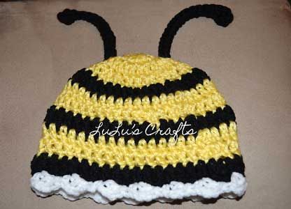 They're the Bee's Knees! 10 Free Bee #Crochet Patterns, roundup from mooglyblog.com Bee Hats, Crochet Baby Cap, Bee Hat, Crochet Character Hats, Crochet Kids Hats, Tutorial Ideas, Crochet Bee, Cap Ideas, All Free Crochet