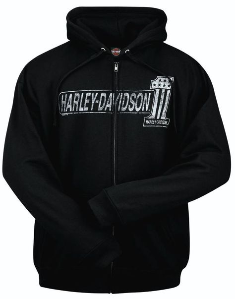 "HD 1 TNT" Hooded Full-Zip Sweat - Black - Available in sizes S - 5X at your local Harley-Davidson® dealer. Harley Davidson Store, Harley Davidson Hoodie, Closet Redo, Harley Davidson Jacket, Adventure Outfit, Screen Printing Shirts, Shirts Vintage, Cool Outfits For Men, Motorcycle Outfit