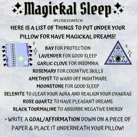 Dream Spell, Witchcraft Spells For Beginners, Spells For Beginners, Wiccan Magic, Magic Day, Witch Spirituality, Magic Spell Book, Dream Pillow, Wiccan Spell Book