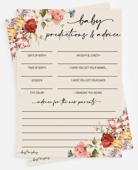 Baby shower guest book