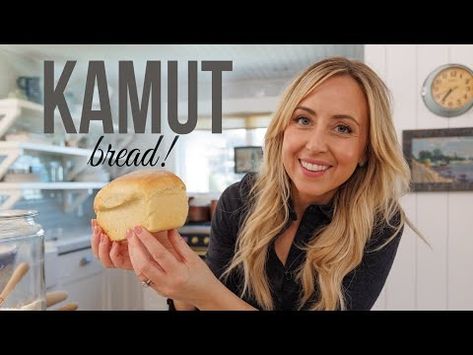 (3) How to Make Kamut Bread (In-Depth Guide) - YouTube Food Nanny Kamut Bread, The Food Nanny Kamut Bread, Kamut Bread Recipes, Kamut Recipes, Kamut Bread, Milling Grains, Ancient Grains Recipes, Grains Recipes, Kamut Flour