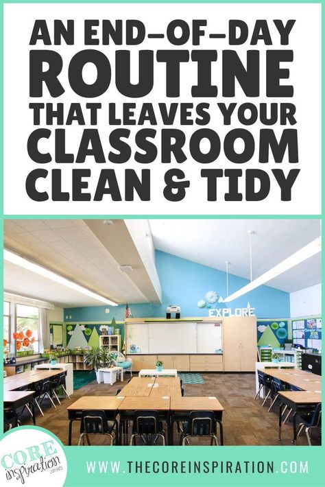 Take the first step to having a tidy classroom with these teaching tips and ideas! Read all about how to get your classroom clutter under control and get a clean and tidy classroom. Learn how to set up classroom routines, set expectations, and create time in your schedule for cleaning. Help keep your tables and desks clutter free with these tidy up routines. Learn more here! Clean Classroom Ideas, Cleaning Schedule For Classroom, Organizing Classroom Ideas, Classroom Clean Up Routine, Keeping Classroom Clean, Table Set Up Classroom, Organizing Ideas Classroom, Set Up Classroom, Classroom Systems And Routines