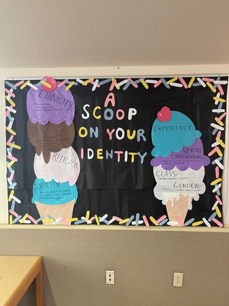 Inclusion Bulletin Board, Ra Bulletins, Ra Boards, Ra Bulletin Boards, Ra Ideas, Bulletin Boards, Bulletin Board, Ice Cream, Cream