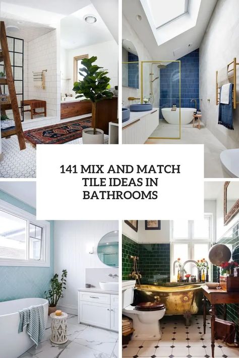 mix and match tile ideas in bathrooms cover Bedroom Niche, Niche Shelves, Unique Bathrooms, Kitchen Niche, Bathroom Niche, Innovative Furniture, How To Mix, Shelves In Bedroom, Best Furniture