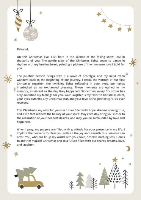 20 Love Letters For Christmas - Merry Christmas! - LoverJournal First Christmas Love Letter To Boyfriend, Merry Christmas Letters To Friends, Merry Christmas Paragraph For Boyfriend, Merry Christmas Letter To Boyfriend, Christmas Letter Ideas Writing, Christmas Card Letter Ideas, Christmas Letter To Boyfriend, Christmas Love Letter To Boyfriend, Christmas Letters To Friends