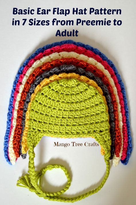 Basic Crochet Ear Flap Hat Pattern