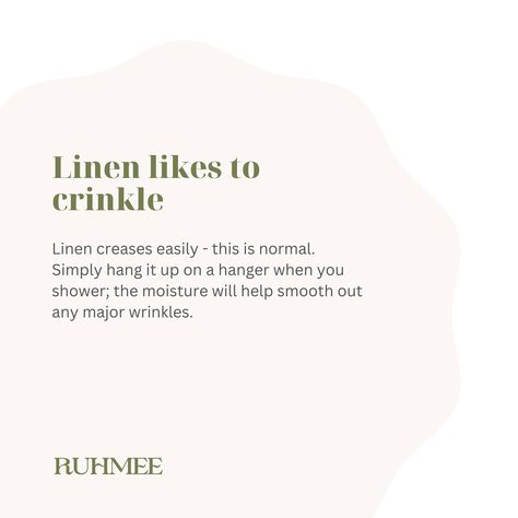 Is linen *actually* sustainable?⁠ ⁠ We're here to break it down for you. ⁠ ⁠ What do you think? Are you team Linen?? ⁠ ⁠ ⁠ Linen Branding, Linen Board, June 30, Cotton Linen, Wrinkles, Clothing Brand, You Think, Sustainability, Thinking Of You