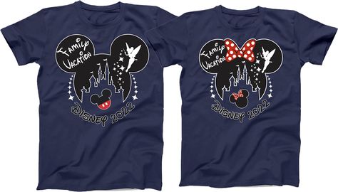 Family Vacation Shirts Matching, Family Disney Shirts Matching, Disney Gear, Disney Family Shirts, Classic Disney Characters, Disney Trip Shirts, Tshirt Custom, Minnie Shirt, Disney Family Vacation