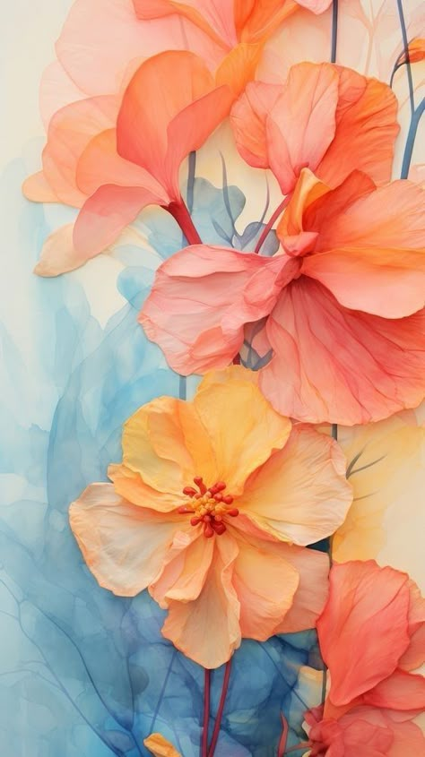 Tropical Iphone Wallpaper, Flowers Abstract Painting, Nature Abstract Art, Flowers Horizontal, Wallpaper Horizontal, Background Horizontal, Iphone Wallpaper Texture, Horizontal Painting, Hibiscus Pattern