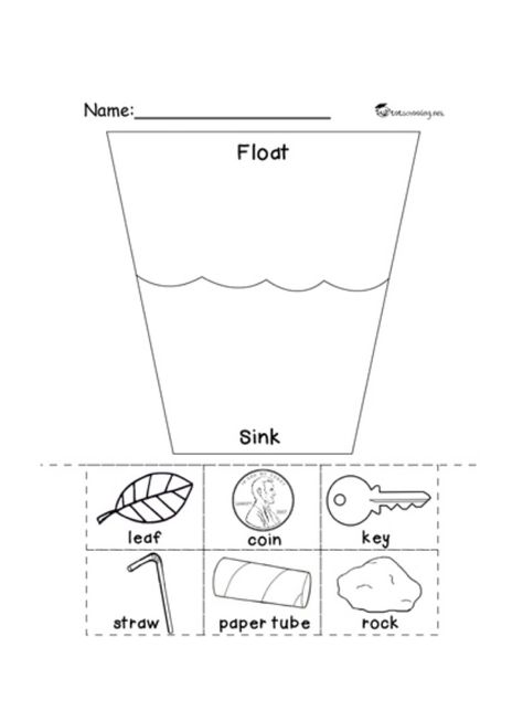 Sains Worksheet For Preschool, Water Safety Preschool Crafts, 1 Grade Crafts, Water Activities Kindergarten, Sink Or Float Preschool Free Printable, Water Safety Preschool Activities, Sains Activity For Preschool, Pre K Science Worksheets, Uses Of Water Worksheet For Kindergarten