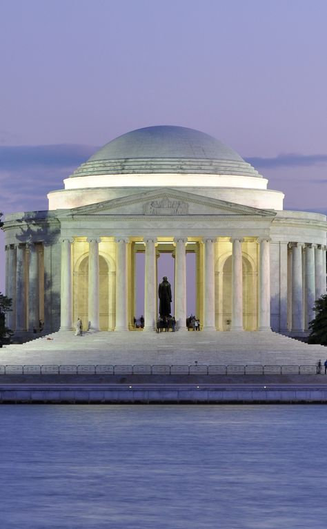 Thomas Jefferson Memorial | Travel | Vacation Ideas | Road Trip | Places to Visit | Washington | DC | Nature Reserve | Other Historical | Monument | Historic Site | Architectural Site | Tourist Attraction | Children's Attraction Washington Dc Monuments, Dc Monuments, Puerto Rico Beaches, Visiting Washington Dc, John Russell, Franklin Roosevelt, Road Trip Places, Jefferson Memorial, Washington Dc Travel