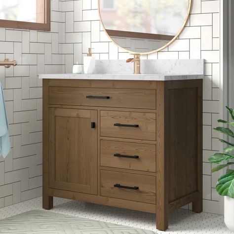 Basima 36'' Free Standing Single Bathroom Vanity with Top Wood Vanity Bathroom 36”, 16 Inch Deep Bathroom Vanity, 36 In Bathroom Vanity, Bathroom Vanity Ideas 36 Inch, 36” Bathroom Vanities, 36 Vanity Bathroom, 36 Inch Vanity Bathroom Ideas, 36” Bathroom Vanity, Bathroom Vanity 36 Inch