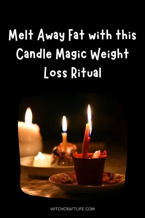 Tired of diets that don't work? Harness the mystical power of candle magic for weight loss with this simple but potent ritual. Customize your spell with intention-charged candles in colors like pink or purple. Recite incantations as the candles burn to release weight loss energy. Add crystals, oils and sigils to amplify the results! #candlespell #weightloss #fatburning #witchcraft #intention #weightlossgoals #magic #ritual # mystical #spiritual #motivation Candle Magic For Health, Cord Breaking Candle Spell, Candle Cleansing Ritual, Money Candle Magic, Spell For Motivation And Energy, Manifesting With Candles, Spells For Motivation, Boss Fix Spell, Spell To Change Someone's Mind