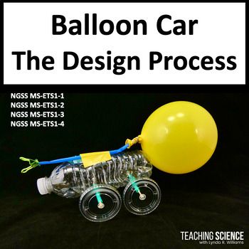 Students will use Design Thinking to create a balloon car. They will design and create a prototype and conduct iterative testing to design and improve the balloon car. Students will consider constraints and criteria in the engineering challenge and compare design solutions. The whole engineering process takes about four class periods.Students will love this balloon car activity.This resource includes:A slide show on the design processDetailed lesson planFollow-up pagesPhotos, tips, and suggestio Balloon Car Project, Stem Engineering Activities, Balloon Powered Car, Balloon Car, Stem Projects For Kids, Balloon Cars, Stem Engineering, Stem Ideas, Engineering Activities