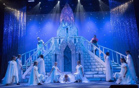 Musical Set Design, Frozen Jr, Frozen Musical, Frozen Kids, Frozen Costume, Set Design Theatre, Theatre Design, Theatre Set, Trunk Or Treat