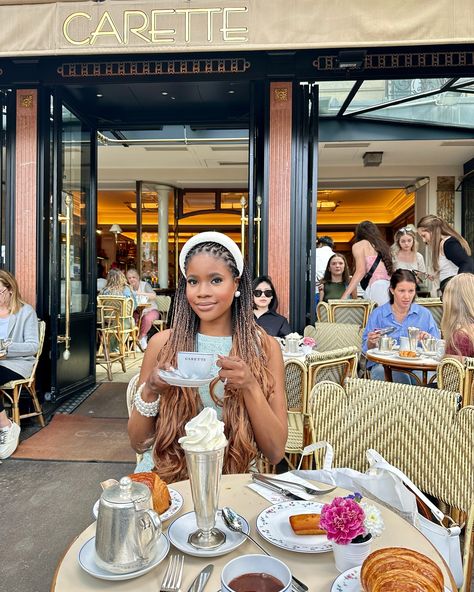 Sunlight, pastries, and a perfect café au lait 🥛🥐 ☀️☕️ dresses vacation pastries croissant tweed dress #cafeparis #europeansummer #tweeddress #fashion #influencer #teaparty Dresses Vacation, Parisian Cafe, Fashion Influencer, Parisian Fashion, Tweed Dress, Vacation Dresses, European Summer, Parisian Style, Tea Party