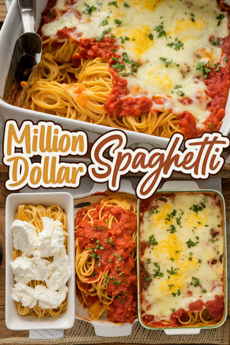 Million Dollar Spaghetti Recipe – Creamy, cheesy, and full of flavor. A must-try for any pasta lover!
The BEST casserole for any occasion! Baked Million Dollar Spaghetti is rich, flavorful, and easy to make. Perfect for family dinners and potlucks! Million Dollar Spaghetti Casserole Easy, Crockpot Million Dollar Spaghetti, Million Dollar Spaghetti Recipe Easy, Million Dollar Lasagna Recipe, Millionaire Spaghetti, Million Dollar Spaghetti Recipe, Million Dollar Spaghetti Casserole, Casserole Crockpot Recipes, Best Casserole