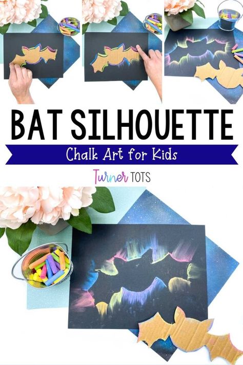 Nocturnal Animals Preschool Crafts, Bats Kindergarten, Nocturnal Animals Preschool, Animals Preschool Crafts, Nocturnal Animals Activities, Turner Tots, Art Activities For Preschool, Bats Activities, Bat Template