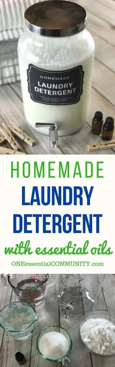 homemade HE liquid laundry detergent recipe with essential oils. natural, non-toxic, & it really works! Removes odors, cleans clothes, rinses clean. #essentialoils #essentialoilrecipes #essentialoilcleaning #naturalDIY #naturalcleaning #essentialoilDIY #DIYlaundry #DIYcleaning #homemadecleaners #easyDIY Diy He Laundry Detergent, Essential Oil Cleaning Recipes, Laundry Detergent Liquid, Essential Oils For Laundry, Diy Natural Detergent, Homemade Detergent, Laundry Detergent Recipe, Detergent Recipe, Clean Baking Pans