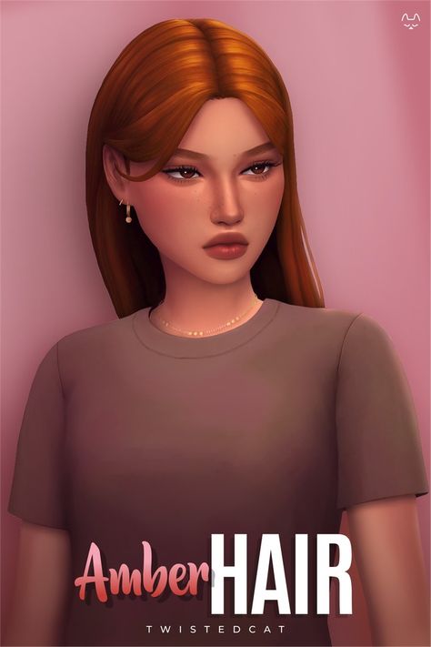 Amber Hair | Patreon Sims 4 Cc Oakiyo Hair, Hair Sets Sims 4 Cc, Ginger Sims 4 Cc, Sims 4 Orange Hair, Twistedcatcc Sims 4 Cc, Sims 4 Cc Hair Twistedcat, Sism4 Cc Hair, Sims Trouble Hair, Sims 4 Hair Cc Maxis Match Straight