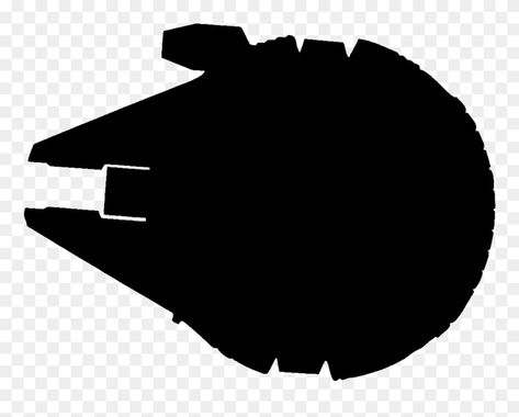 Millennium Falcon Silhouette, Millenium Falcon Silhouette, Darth Vader Png, Darth Vader Silhouette, Star Wars Silhouette, Falcon Tattoo, Plane Silhouette, Ship Silhouette, Star Wars Decal