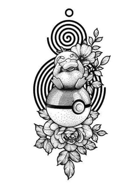 Practice Tattoos, Aztec Warrior Tattoo, Pokemon Tattoos, Pikachu Tattoo, Piece Tattoo, Pokemon Painting, Aztec Tattoo Designs, Pokemon Sketch, Back Piece Tattoo